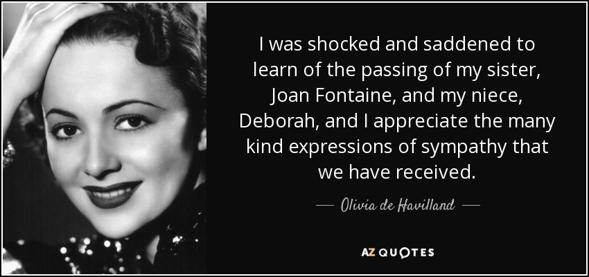 TOP 20 QUOTES BY OLIVIA DE HAVILLAND | A-Z Quotes