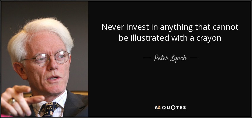 Never invest in anything that cannot be illustrated with a crayon - Peter Lynch - quote-never-invest-in-anything-that-cannot-be-illustrated-with-a-crayon-peter-lynch-81-1-0113