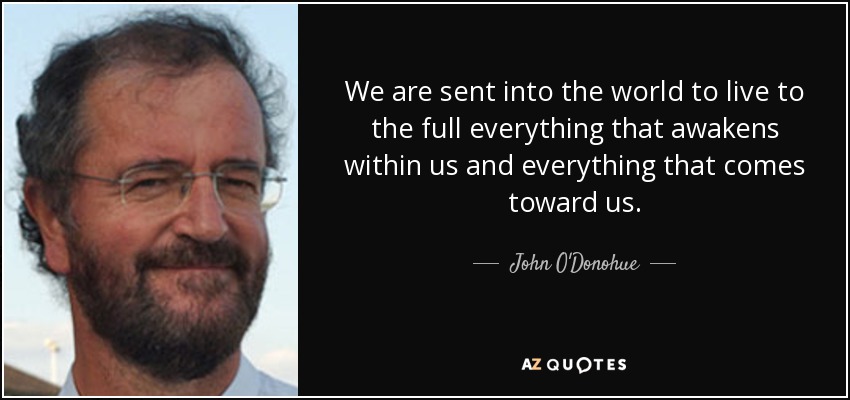 We are sent into the world to live to the full everything that awakens within us - quote-we-are-sent-into-the-world-to-live-to-the-full-everything-that-awakens-within-us-and-john-o-donohue-90-5-0533