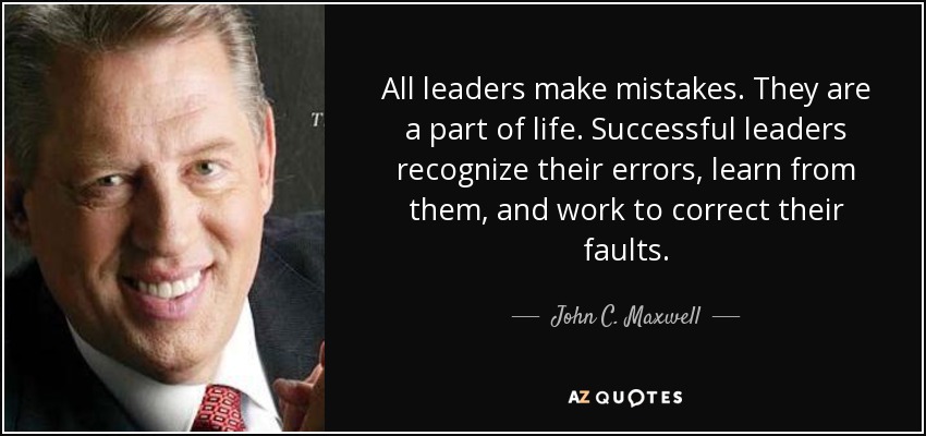 4 Impressive Ways Great Leaders Handle Their Mistakes