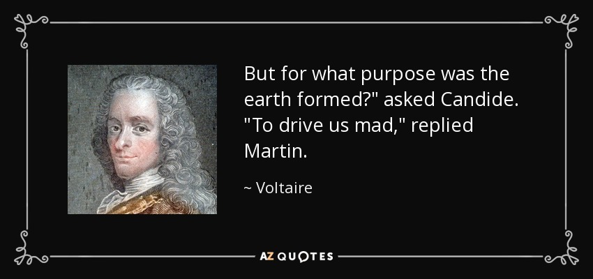 But for what purpose was the earth formed?