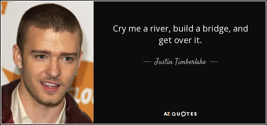 justin timberlake cry me a river meme
