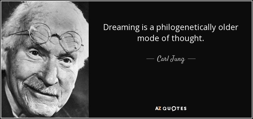 Dreaming is a philogenetically older mode of thought. - Carl Jung