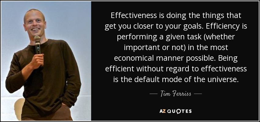 efficiency and effectiveness quotes