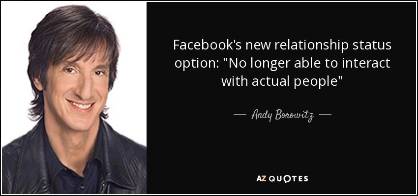 Facebook's new relationship status option: 