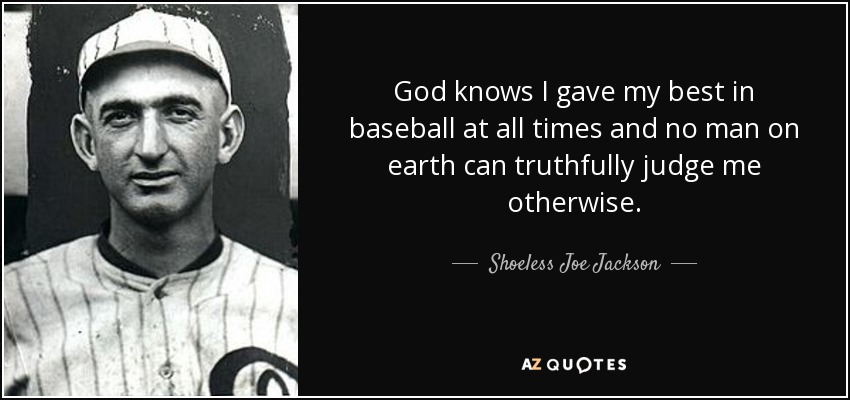 Shoeless Joe Jackson, and how some things never change - Covering