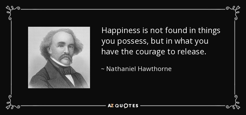 nathaniel hawthorne quotes happiness