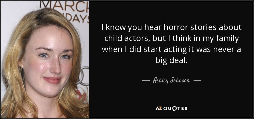 Ashley Johnson once said 