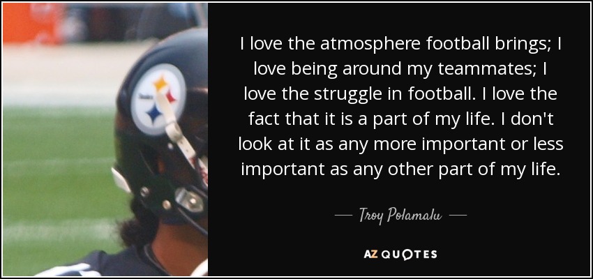 i love a football player quotes