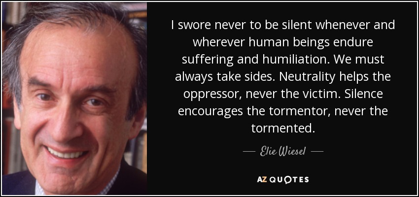 holocaust quotes elie wiesel