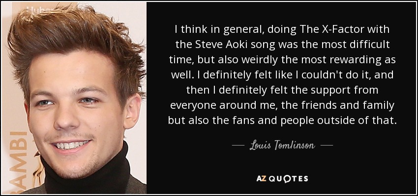 louis tomlinson quotes about fans
