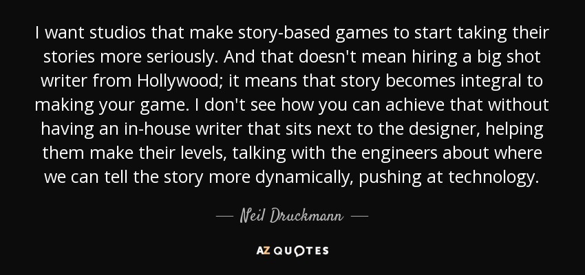 Neil Druckmann quote: It's nuts that we've reached a situation where  representing female