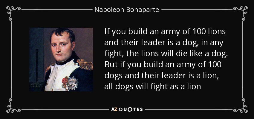 napoleon bonaparte quotes on leadership
