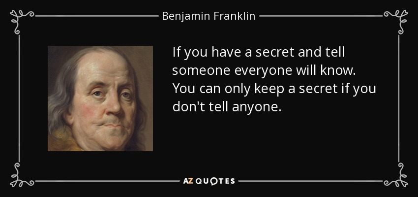 telling a secret quotes