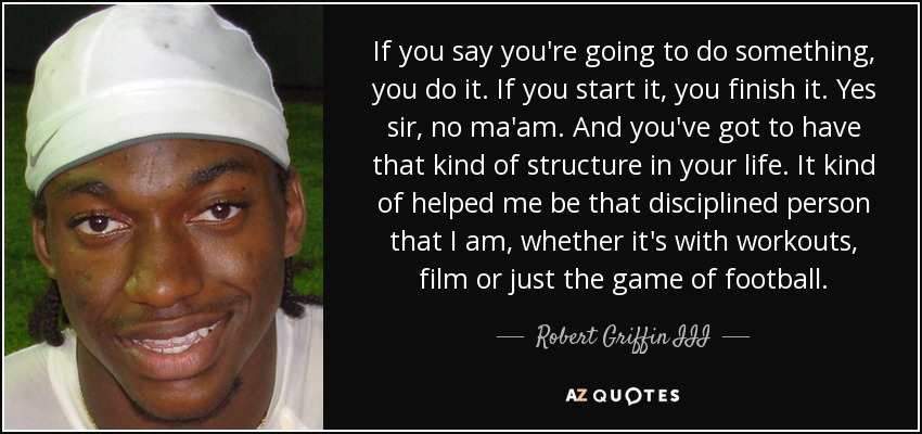 You never know what @Robert Griffin III is going to say
