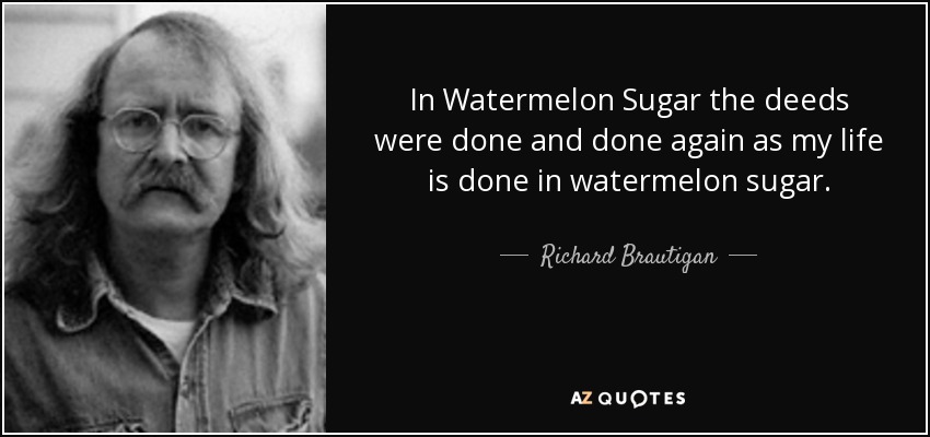 Richard Brautigan's trout fishing in america, the pill versus the  springhill mine disaster, in watermelon sugar -paperback