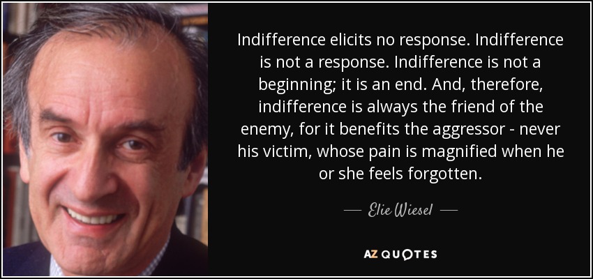 elie wiesel indifference