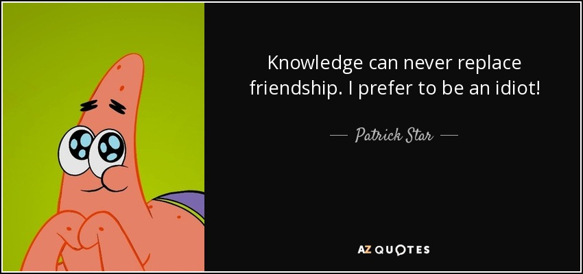 patrick star dumb quotes