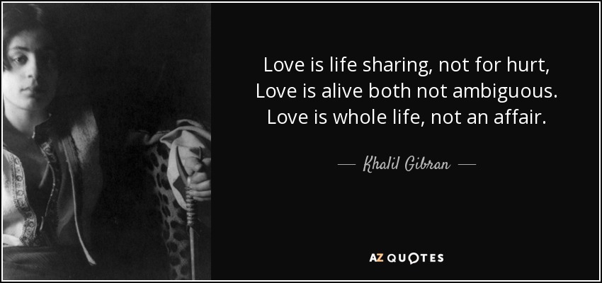 khalil gibran romantic quotes