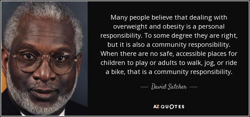 obesity personal responsibility