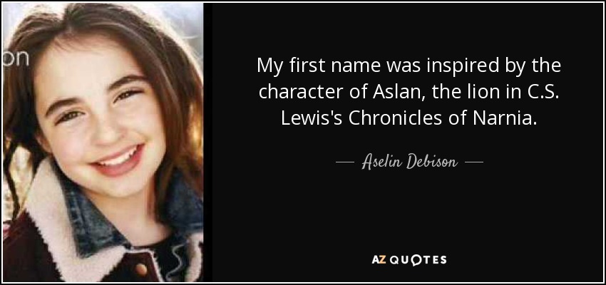 Memorable Quote From Aslan in the The Chronicles of Narnia