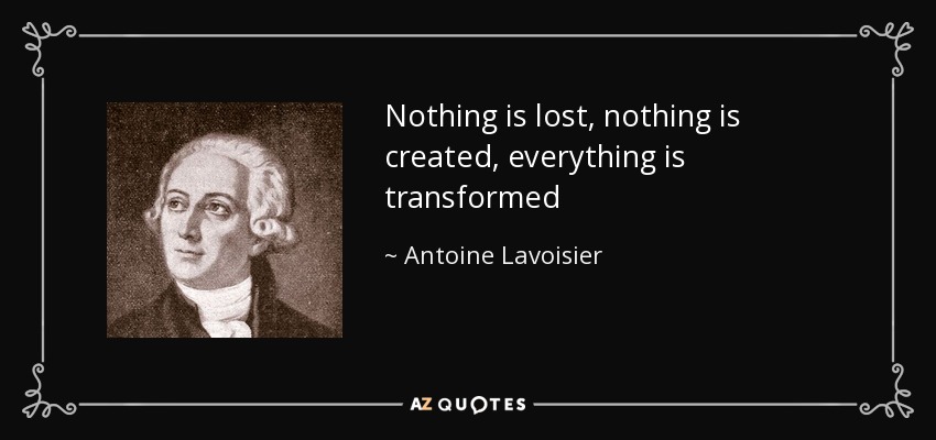 A Quote From Antoine Lavoisier From His Book