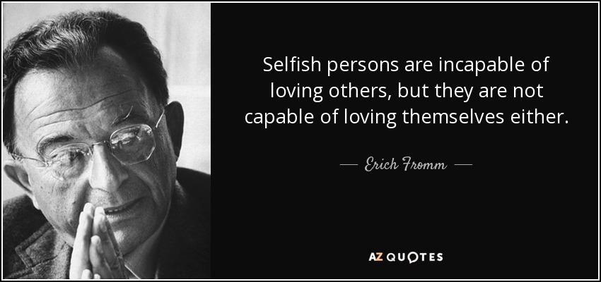 famous selfish people