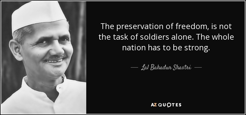Image result for quotes Lal Bahadur Shastri