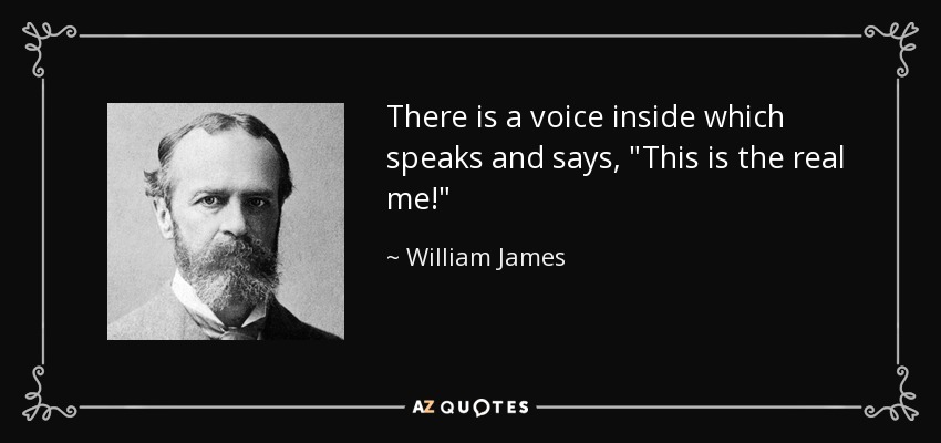 There is a voice inside which speaks and says, 