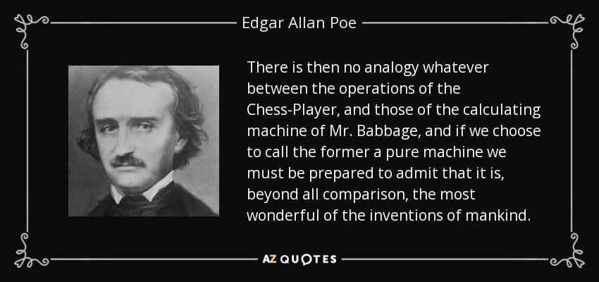 Edgar Allen Poe's diatribe against chess