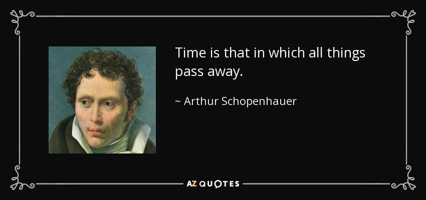 Time is that in which all things pass away. - Arthur Schopenhauer