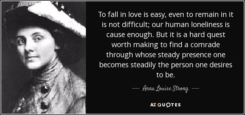 TOP 14 QUOTES BY ANNA LOUISE STRONG