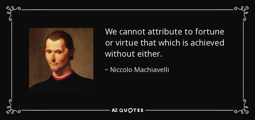 list of virtues and vices machiavelli