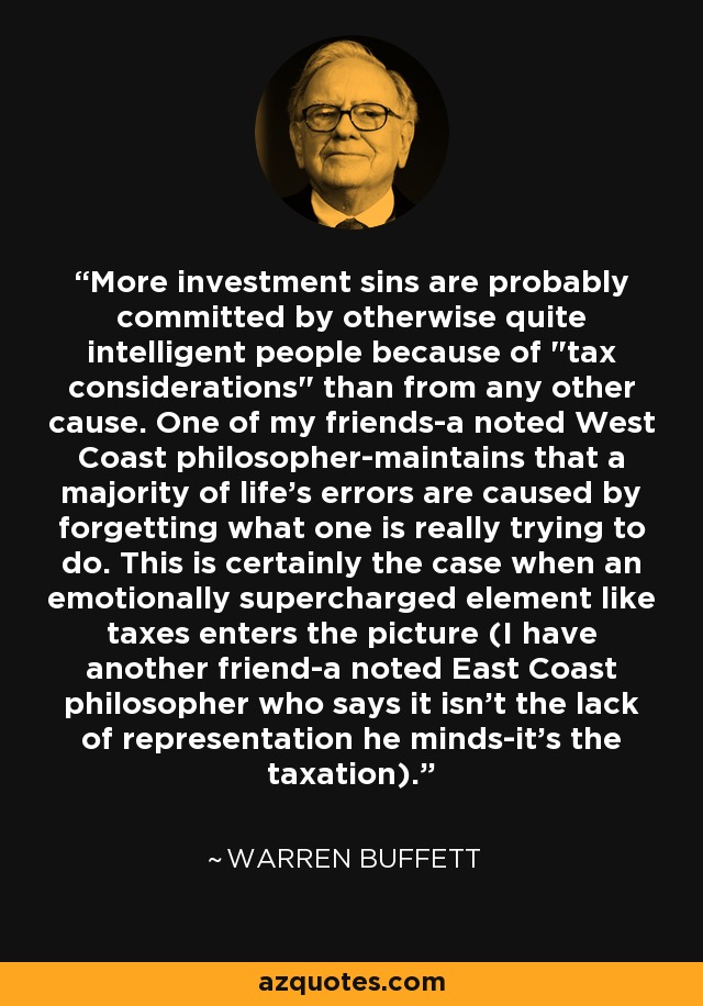 More investment sins are probably committed by otherwise quite intelligent people because of 