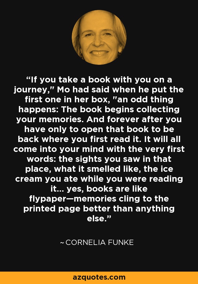 If you take a book with you on a journey,