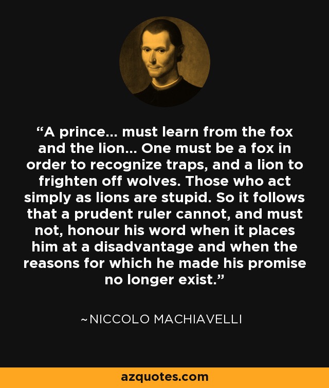 machiavelli the prince quotes