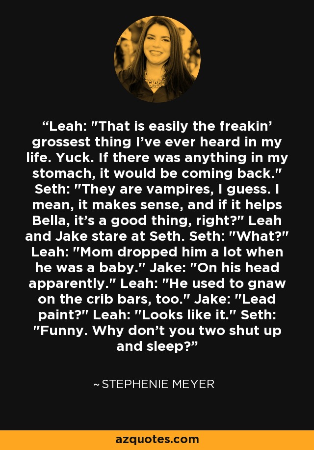 Leah: 