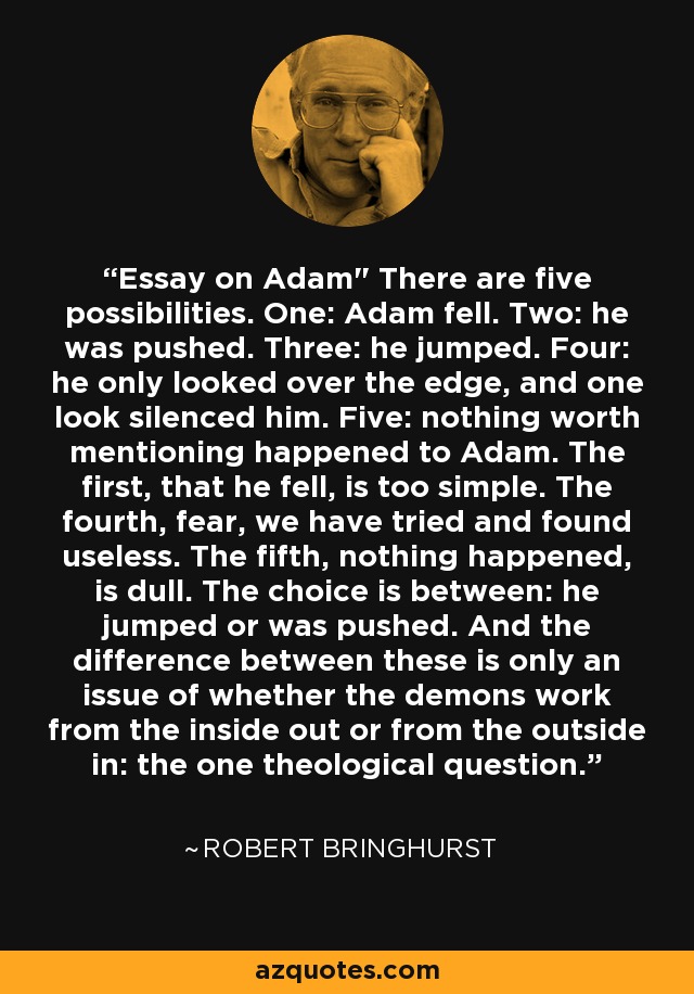Essay on Adam