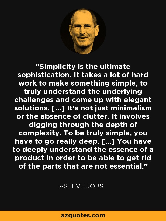 Simplicity in business as an advantage - The Context Of Things