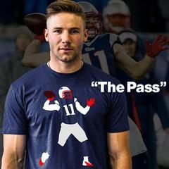 Julian Edelman had funny photoshop of famous Tom Brady draft picture