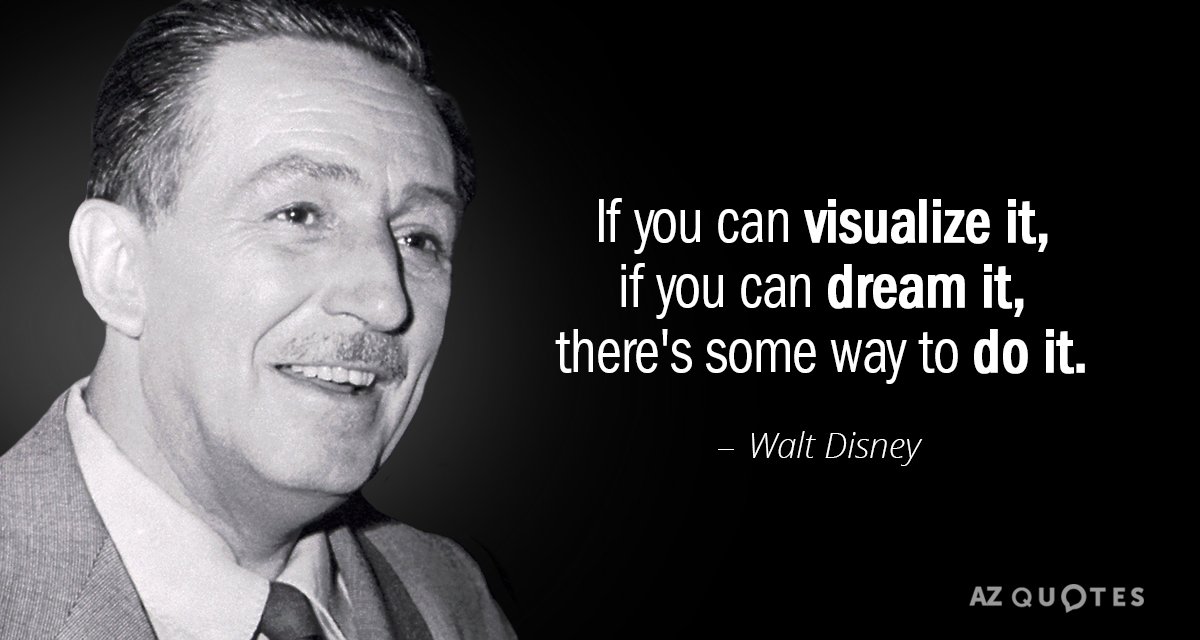 Walt Disney Quote If You Can Visualize It If You Can Dream It