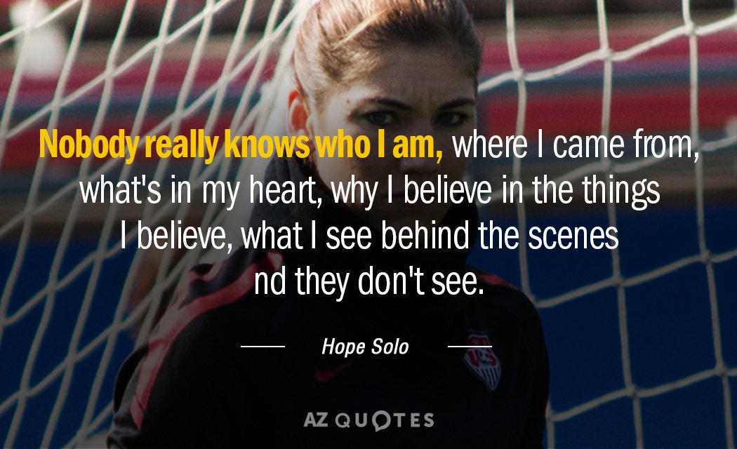 inspirational soccer quotes hope solo