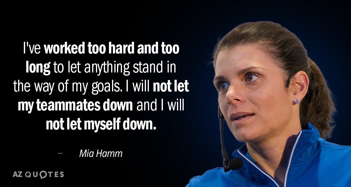 Mia Hamm Soccer Quotes For Girls