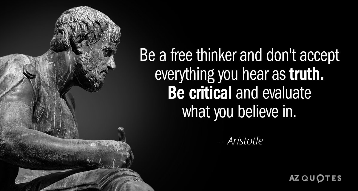 philosophy of life critical thinking