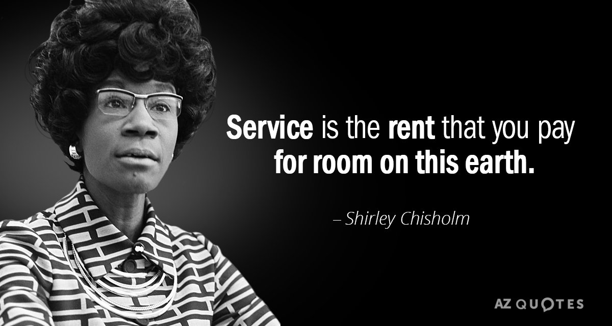 TOP 25 QUOTES BY SHIRLEY CHISHOLM (of 63) AZ Quotes