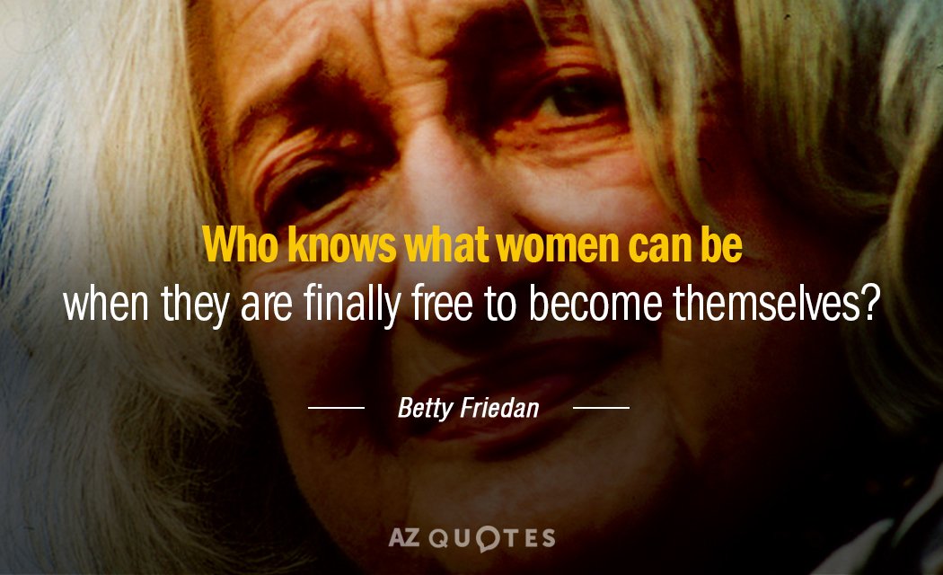 Top 25 Quotes By Betty Friedan Of 111 A Z Quotes