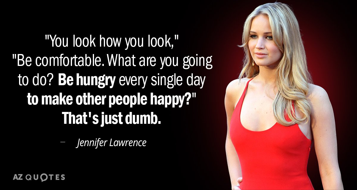 jennifer lawrence eating quote