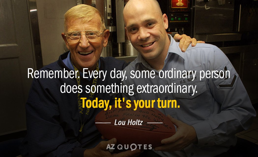 lou holtz quotes about players today