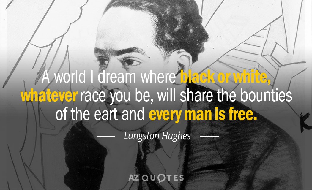 Dream Dust” BY LANGSTON HUGHES Gather out of star-dust Earth-dust, Cloud- dust, And splinters of hail, One handful of dream-dust