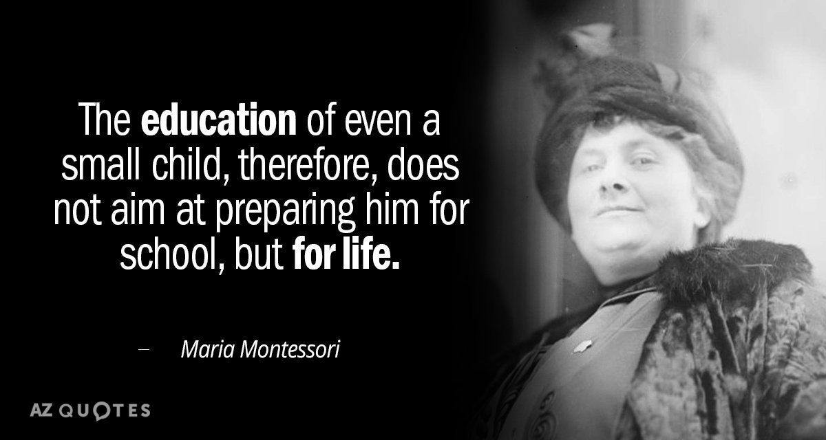 maria montessori quotes on practical life